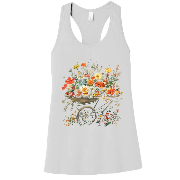 Gardening Funny Gardener Women Garden Lover Plant Women's Racerback Tank