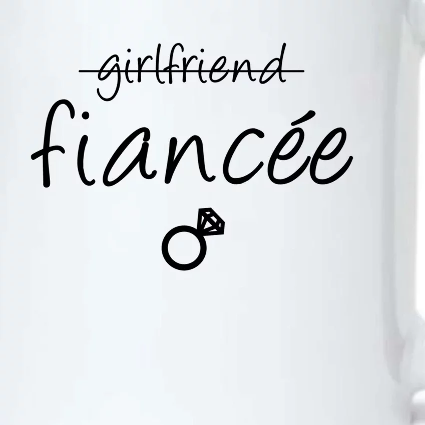 Girlfriend Fiancee Gift Fiance Engaget Party Gift Black Color Changing Mug