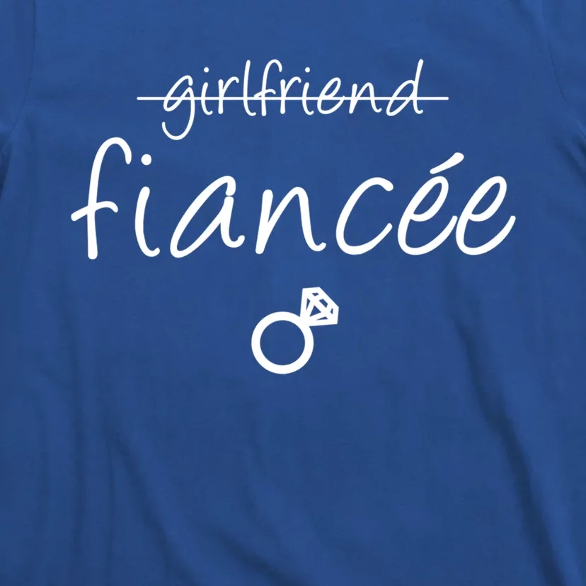 Girlfriend Fiancee Gift Fiance Engaget Party Gift T-Shirt