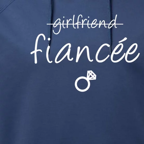 Girlfriend Fiancee Gift Fiance Engaget Party Gift Performance Fleece Hoodie