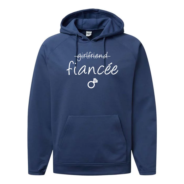 Girlfriend Fiancee Gift Fiance Engaget Party Gift Performance Fleece Hoodie