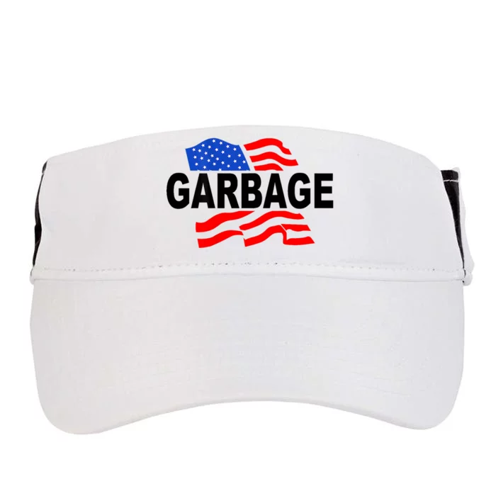 Garbage Funny Garbage Funny America Flag Adult Drive Performance Visor