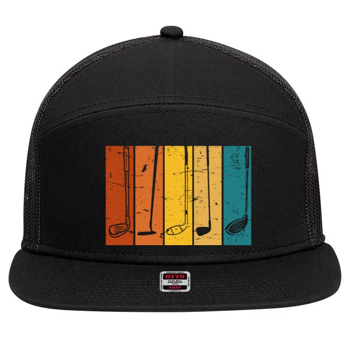 Gifts For Golfers 7 Panel Mesh Trucker Snapback Hat