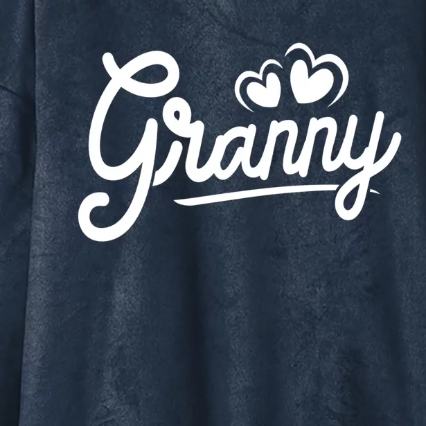 Granny Funny Gift From Grandchildren Cute Mothers Day Granny Gift Hooded Wearable Blanket