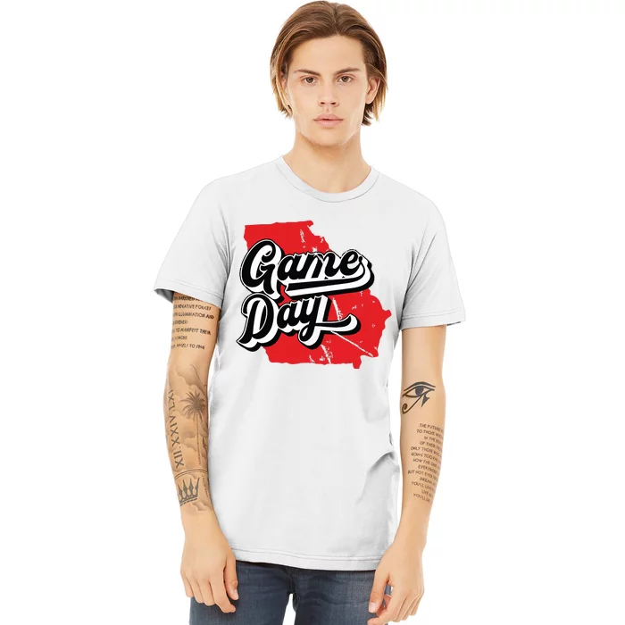 Georgia Football Game Day Vintage Premium T-Shirt