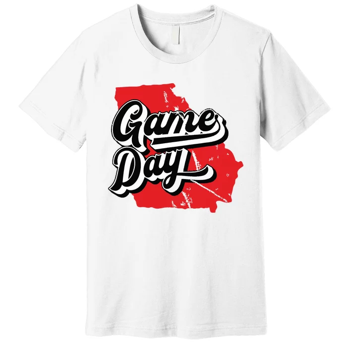 Georgia Football Game Day Vintage Premium T-Shirt