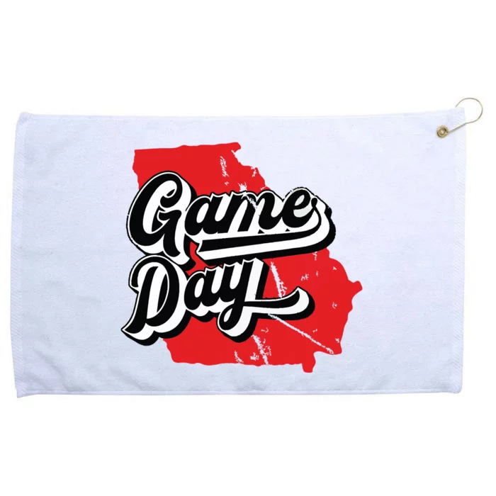 Georgia Football Game Day Vintage Grommeted Golf Towel