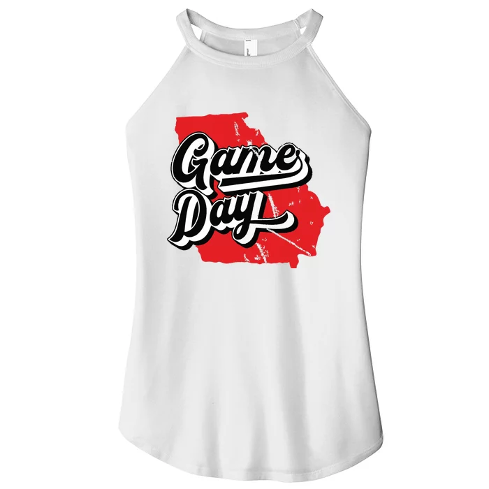 Georgia Football Game Day Vintage Women’s Perfect Tri Rocker Tank