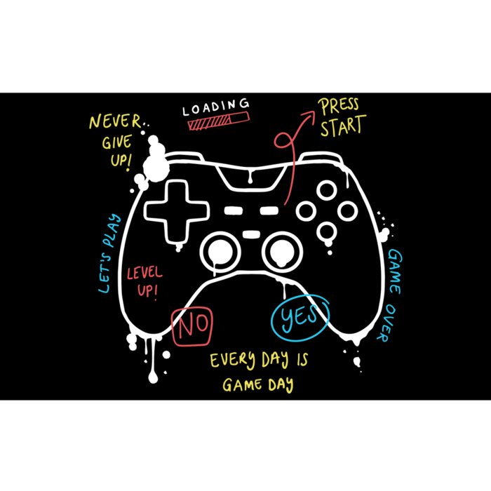 Gamer Funny Gaming Remote Everyday Is Game Day Bumper Sticker