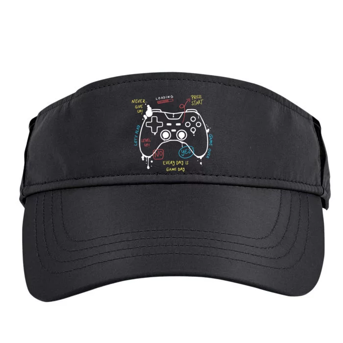 Gamer Funny Gaming Remote Everyday Is Game Day Adult Drive Performance Visor