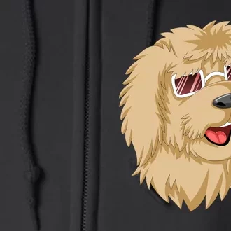 Goldendoodle Face Full Zip Hoodie