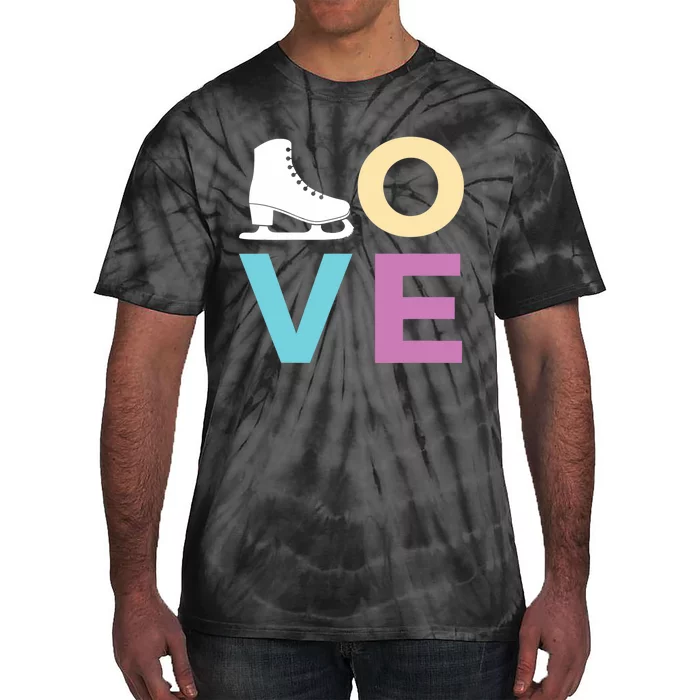 Gift For Girls Wo LOVE Ice Skate Tie-Dye T-Shirt