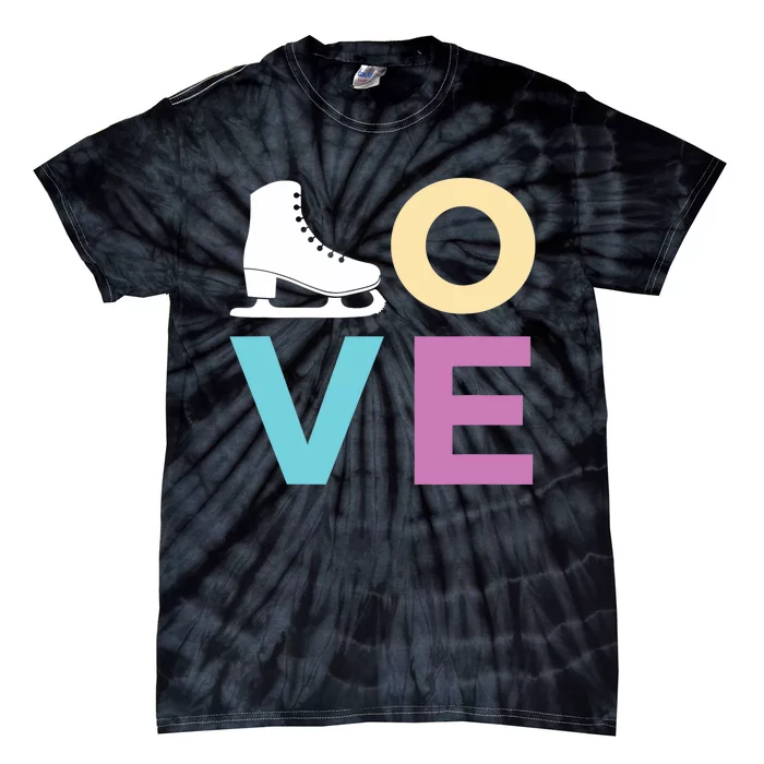 Gift For Girls Wo LOVE Ice Skate Tie-Dye T-Shirt