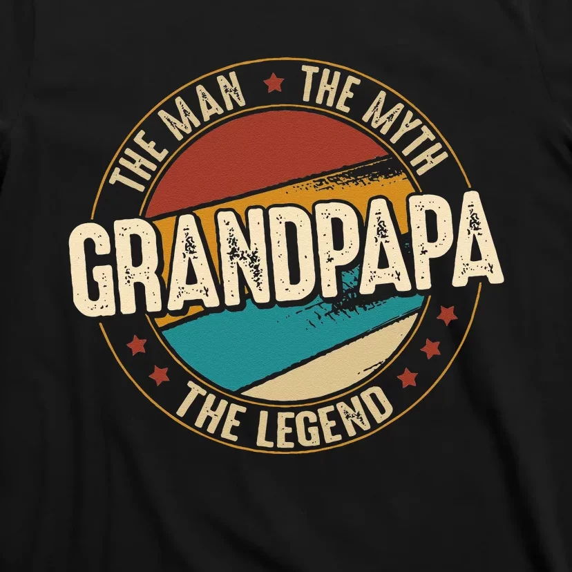 Grandpapa From Grandchildren Grandpapa Myth Legend T-Shirt