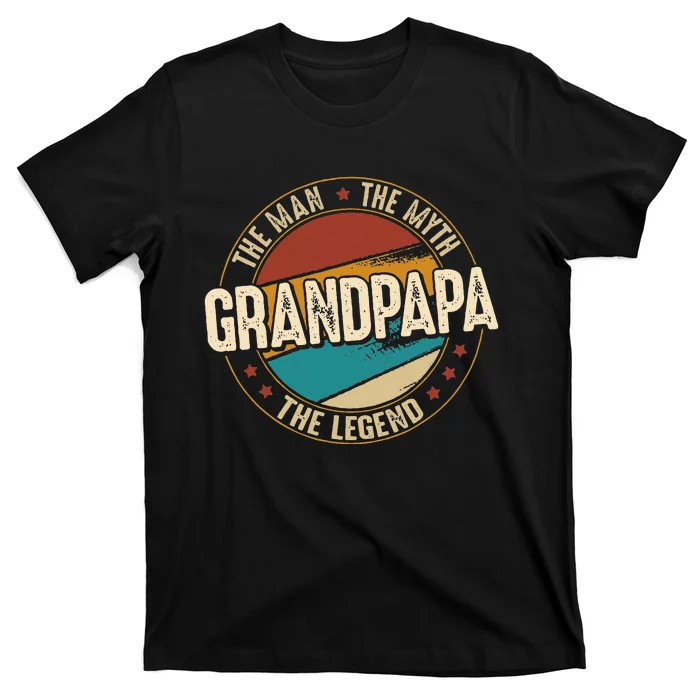 Grandpapa From Grandchildren Grandpapa Myth Legend T-Shirt