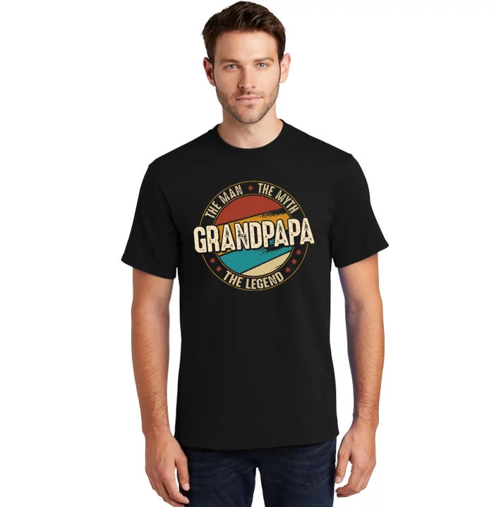 Grandpapa From Grandchildren Grandpapa Myth Legend Tall T-Shirt