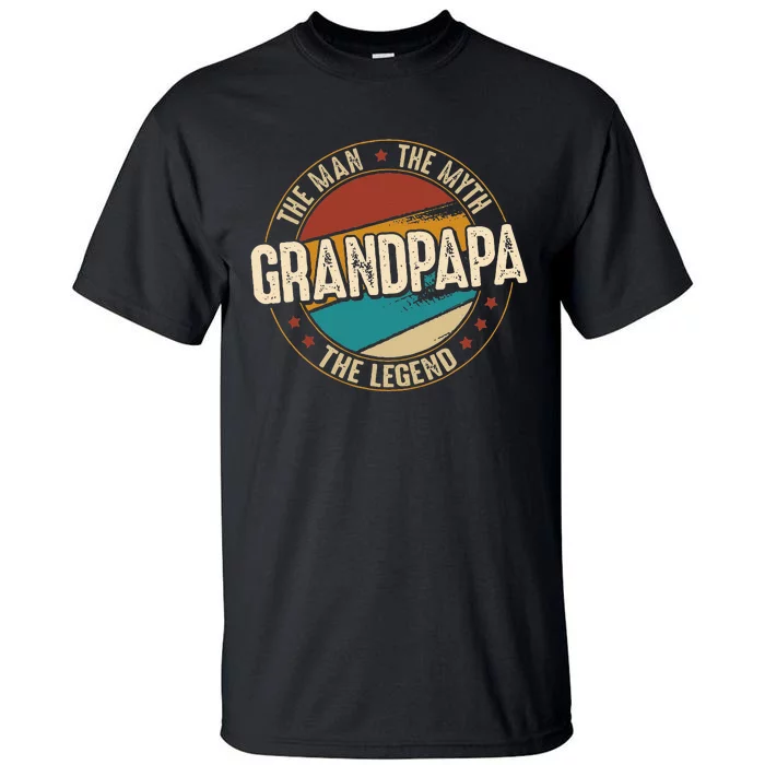 Grandpapa From Grandchildren Grandpapa Myth Legend Tall T-Shirt