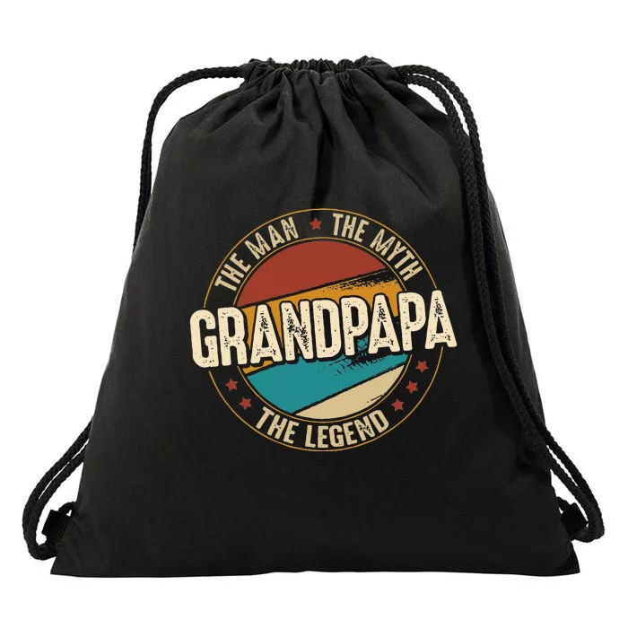 Grandpapa From Grandchildren Grandpapa Myth Legend Drawstring Bag