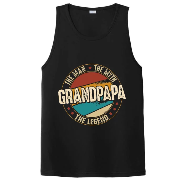 Grandpapa From Grandchildren Grandpapa Myth Legend Performance Tank