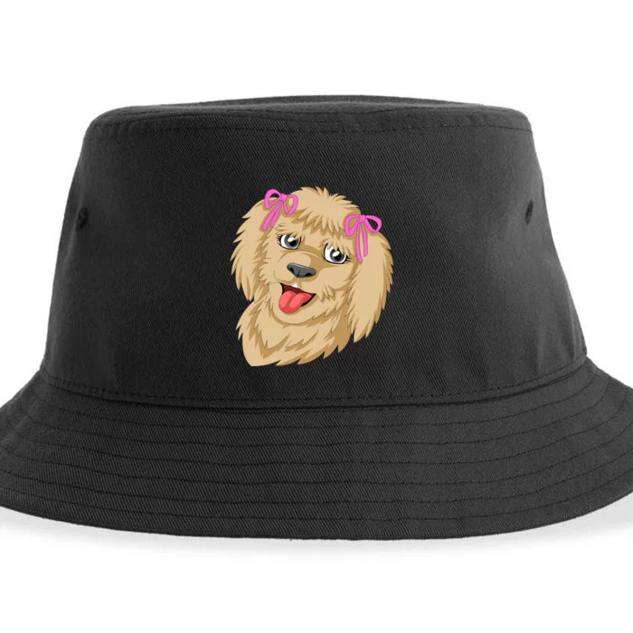 Goldendoodle Face Sustainable Bucket Hat