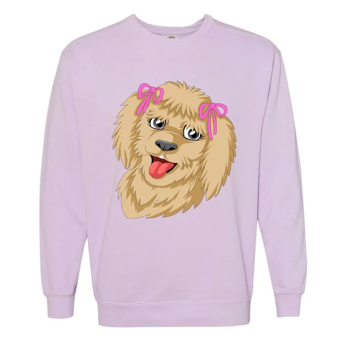 Goldendoodle Face Garment-Dyed Sweatshirt