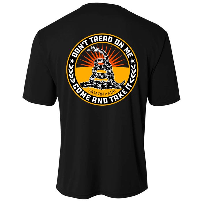 Gadsden Flag Front & Back Cooling Performance Crew T-Shirt