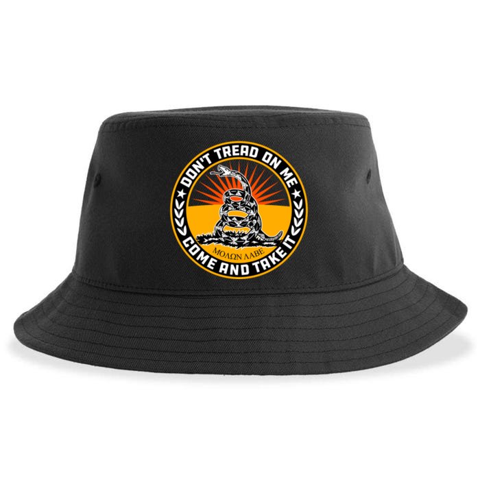 Gadsden Flag Front & Back Sustainable Bucket Hat