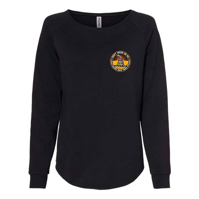 Gadsden Flag Front & Back Womens California Wash Sweatshirt