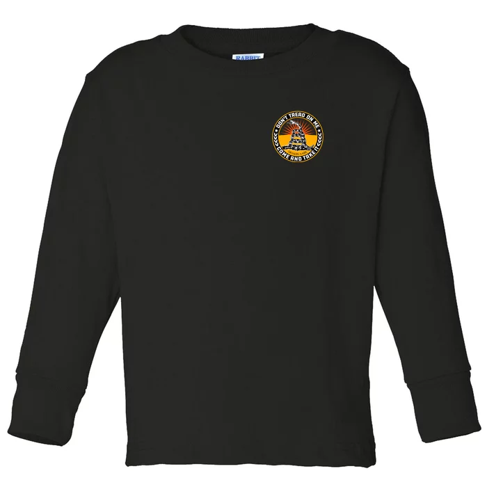 Gadsden Flag Front & Back Toddler Long Sleeve Shirt