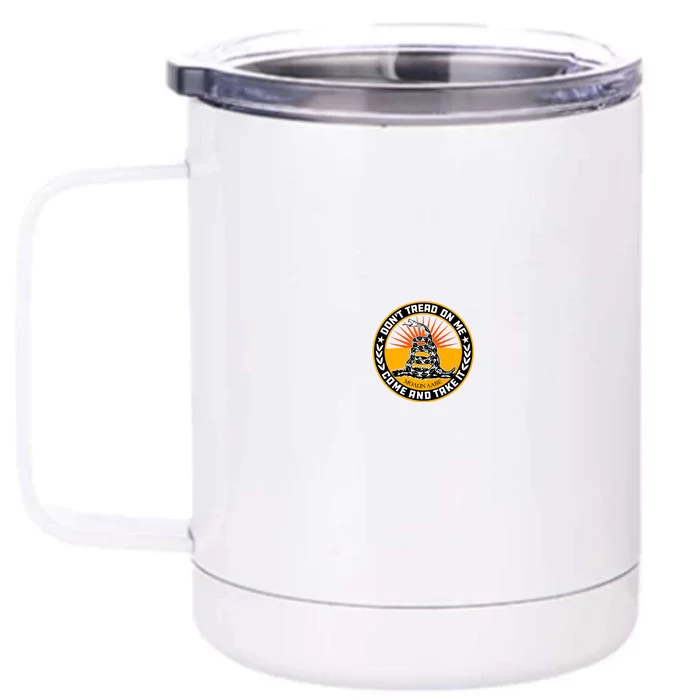 Gadsden Flag Front & Back 12oz Stainless Steel Tumbler Cup