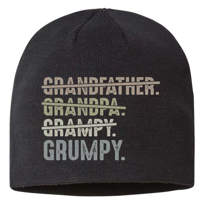 Grumpy For Grandfather Grandpa 8 1/2in Sustainable Knit Beanie