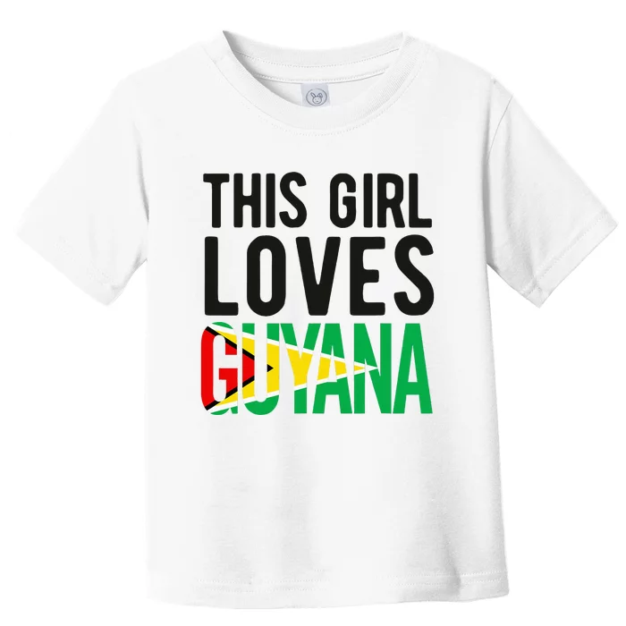 Guyana Flag Guyanese Pride For Girl Mom Heritage Toddler T-Shirt