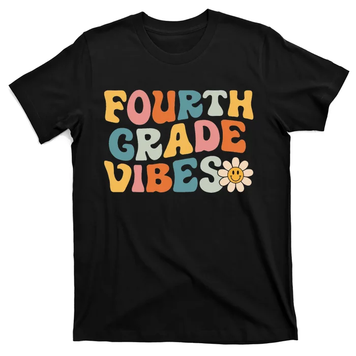 groovy Fourth Grade Vibes 4th Grade Team T-Shirt