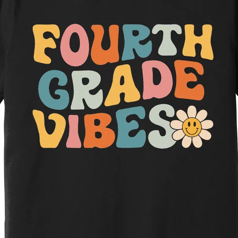 groovy Fourth Grade Vibes 4th Grade Team Premium T-Shirt