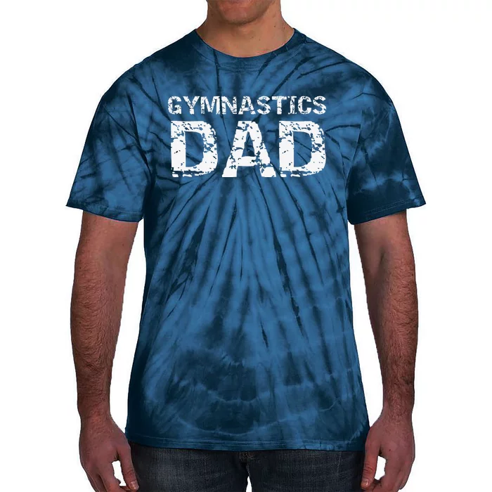 Gymnast Father Gift For Fathers Day Cool Gymnastics Dad Tie-Dye T-Shirt