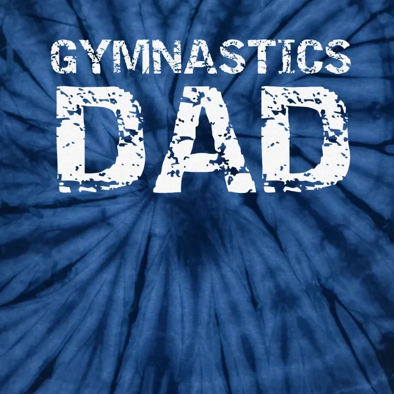 Gymnast Father Gift For Fathers Day Cool Gymnastics Dad Tie-Dye T-Shirt