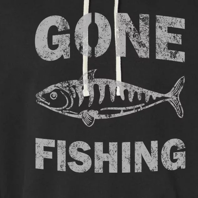 Gone Fishing Garment-Dyed Fleece Hoodie