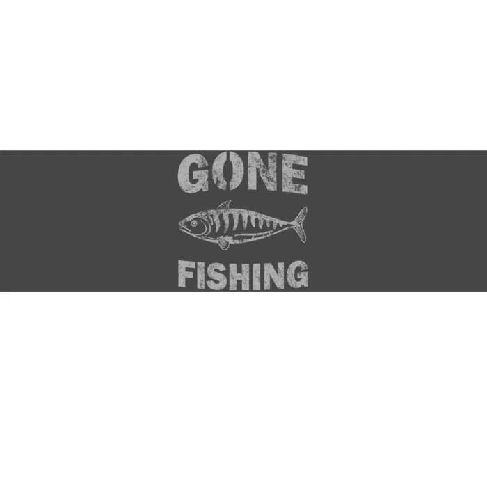 Gone Fishing Bumper Sticker