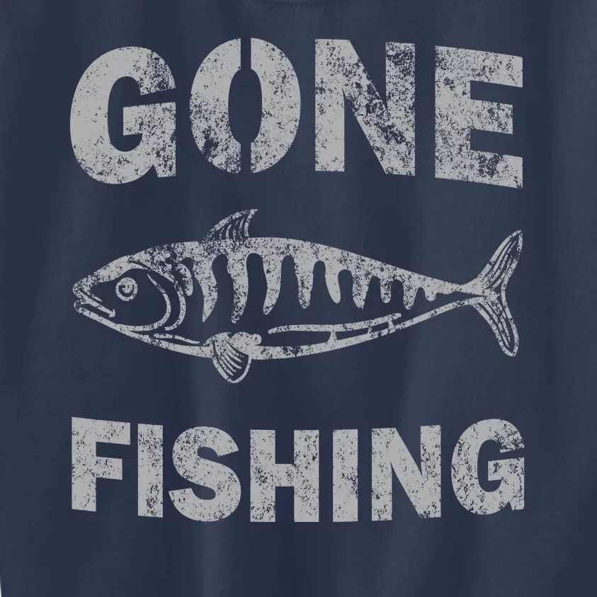 Gone Fishing Kids Sweatshirt