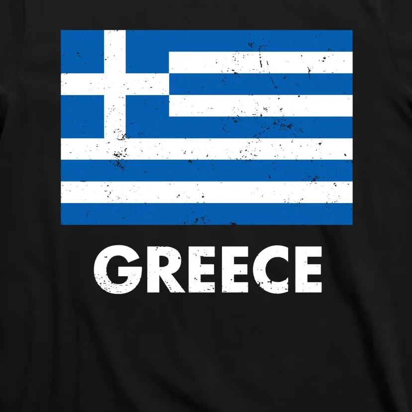 Greece Flag Greek Retro T-Shirt