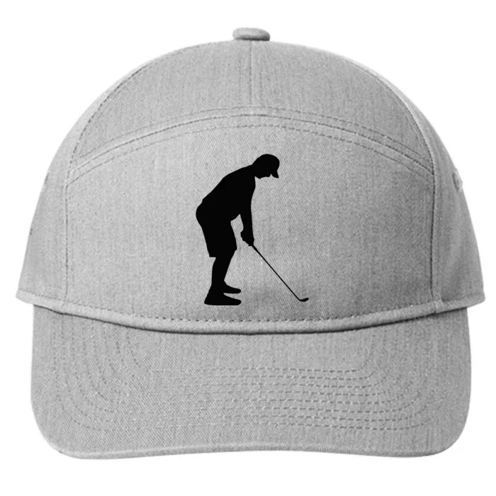 GolfAHolic Funny Golf Golf Lover Outfit Gifts 7-Panel Snapback Hat