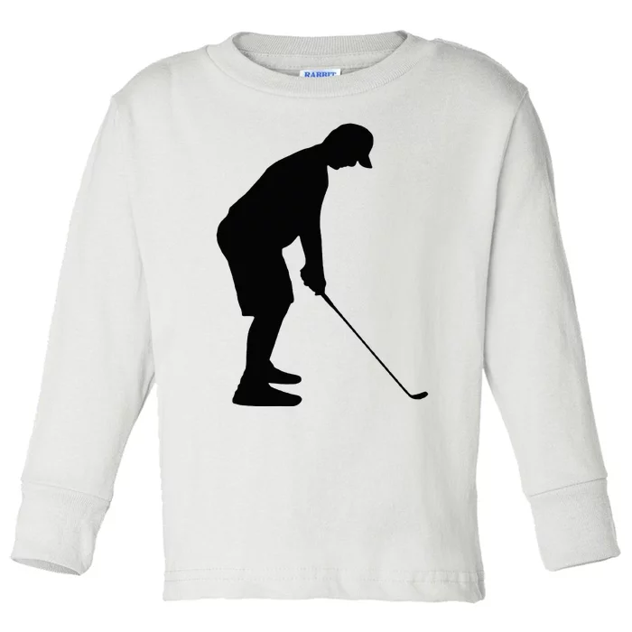 GolfAHolic Funny Golf Golf Lover Outfit Gifts Toddler Long Sleeve Shirt