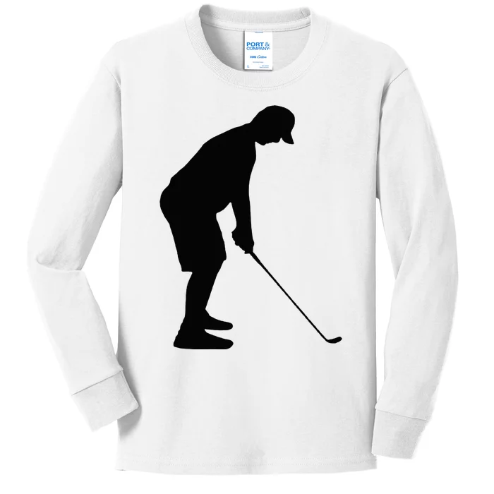 GolfAHolic Funny Golf Golf Lover Outfit Gifts Kids Long Sleeve Shirt