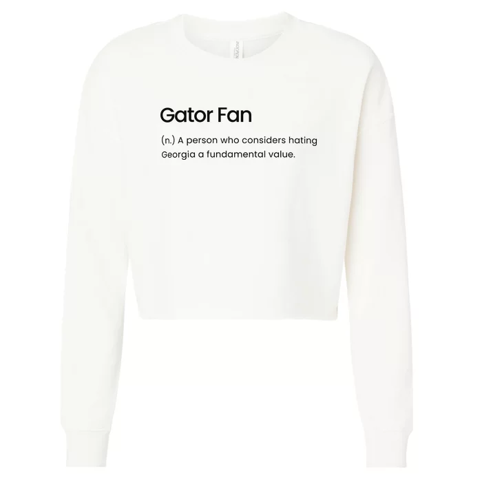 Gator Fan Cropped Pullover Crew