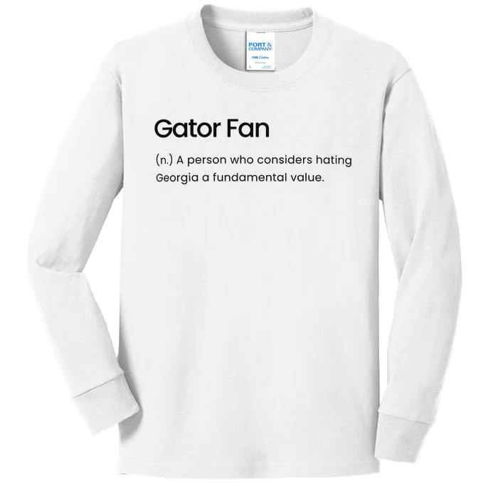 Gator Fan Kids Long Sleeve Shirt