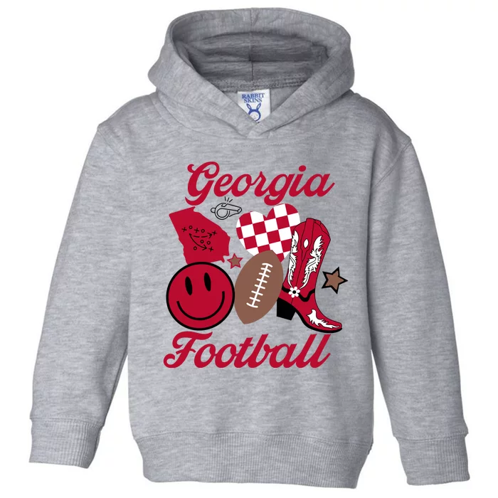 G.E.O.R.G.I.A Football Game Day Toddler Hoodie