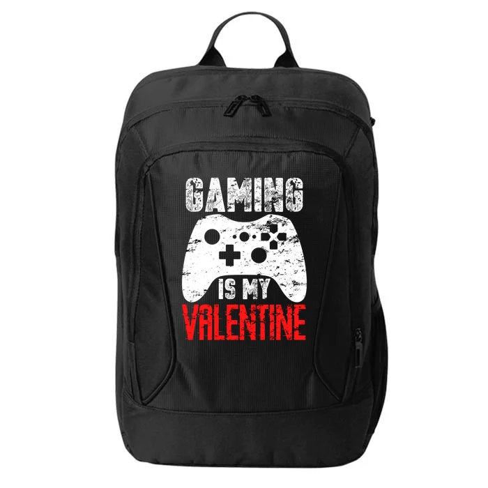 Gaming Funny Gift Video Games Valentines Day Funny Gamer Gift City Backpack