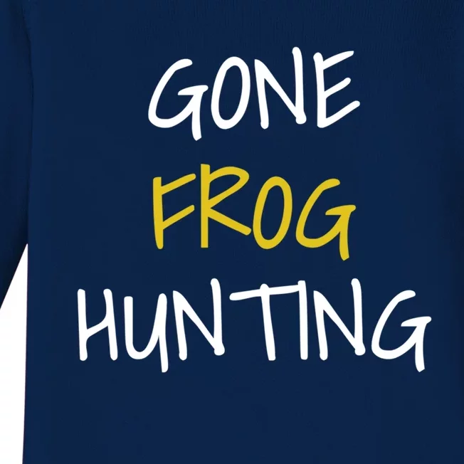 Gone Frog Hunting Gift Baby Long Sleeve Bodysuit