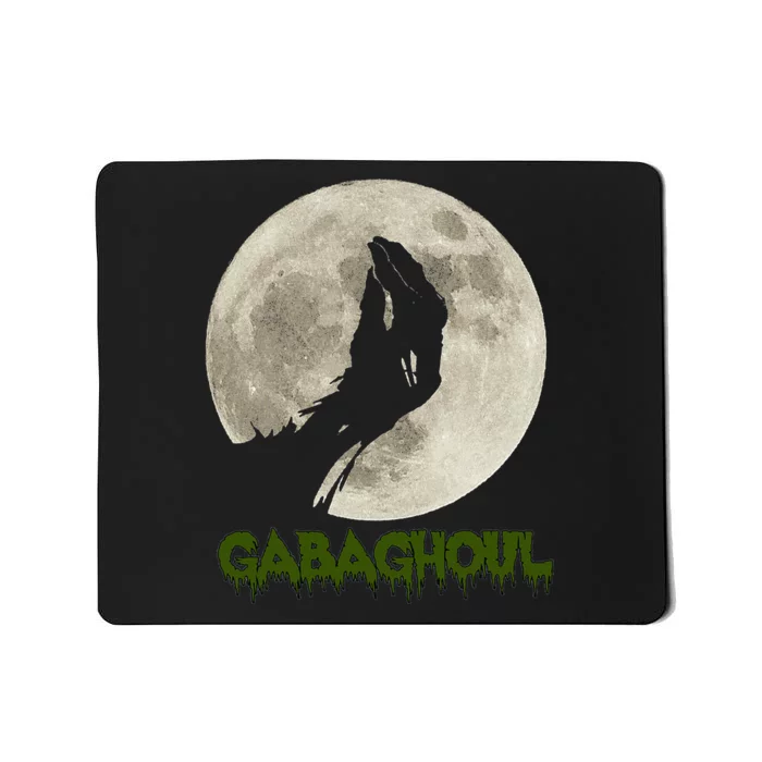 Gabaghoul Funny Hand Moon Halloween Mousepad