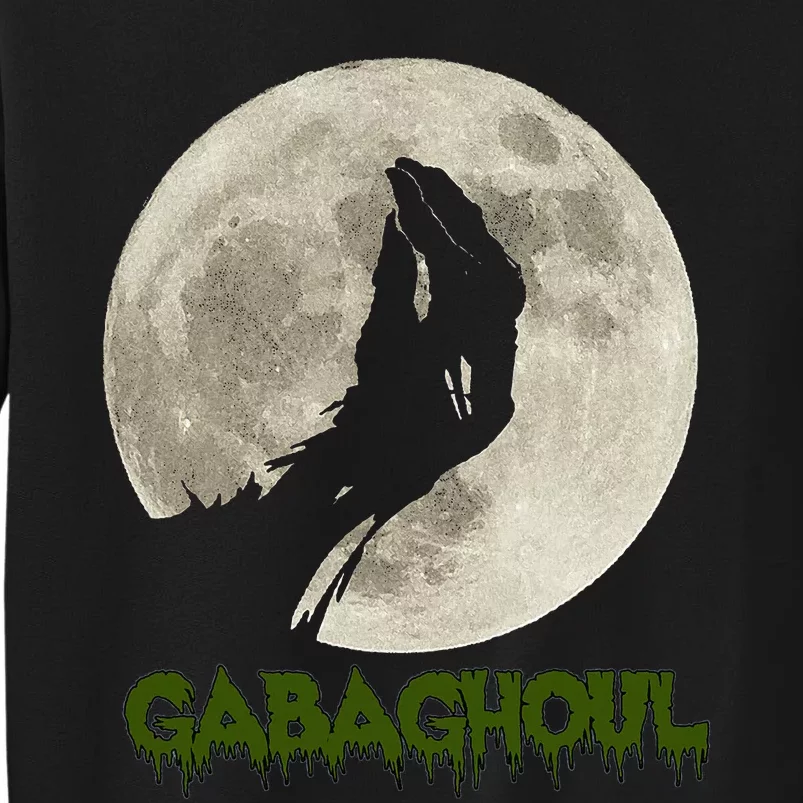 Gabaghoul Funny Hand Moon Halloween Tall Sweatshirt